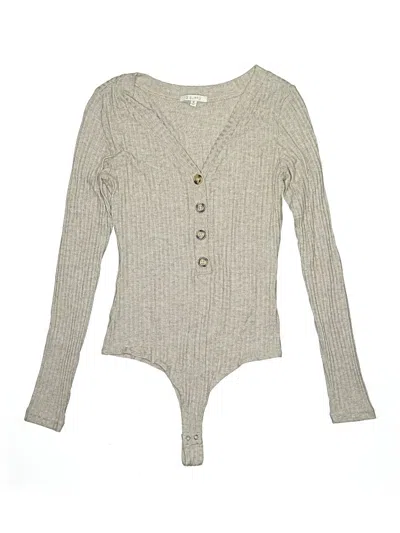 Pre-owned Z Supply Bodysuit In Tan