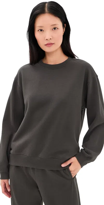 Z Supply Boyfriend Sweatshirt Ash Black