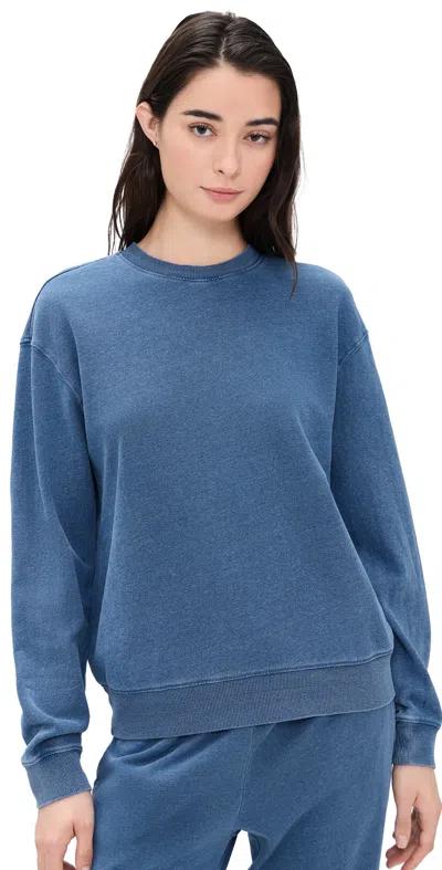Z Supply Boyfriend Sweatshirt Calypso Blue Indigo