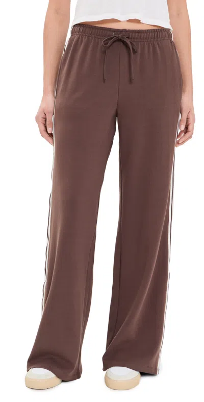 Z Supply Breakaway Track Pants Dark Chocolate