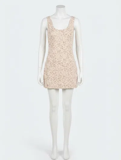 Z Supply Byron Leopard Active Mini Dress In Beige In Neutral