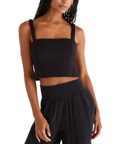 Z Supply Cambria Gauze Top In Black