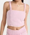 Z SUPPLY CAMBRIA GAUZE TOP IN BLEACHED MAUVE