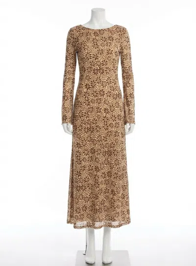 Z Supply Campbell Floral Maxi Dress In Chocolate Cherry In Multi