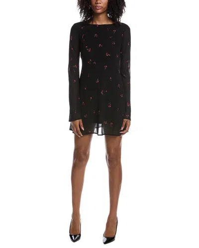 Z Supply Campbell Rio Floral Mini Dress In Black