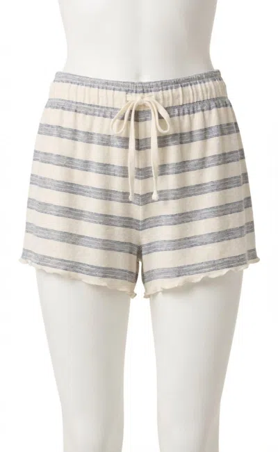 Z Supply Campus Stripe Short In Vanilla Ice In Multi