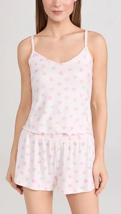 Z Supply Candy Hearts Cami In Whisper Pink In Multi