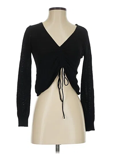 Pre-owned Z Supply Cardigan Sweater In Black