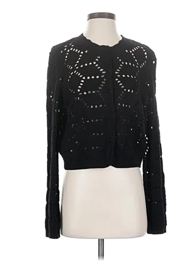 Pre-owned Z Supply Cardigan Sweater In Black