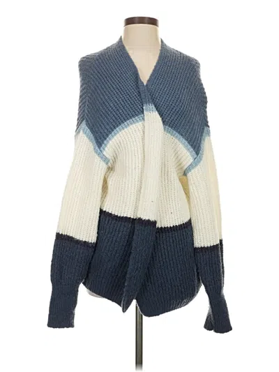 Pre-owned Z Supply Cardigan Sweater In Blue