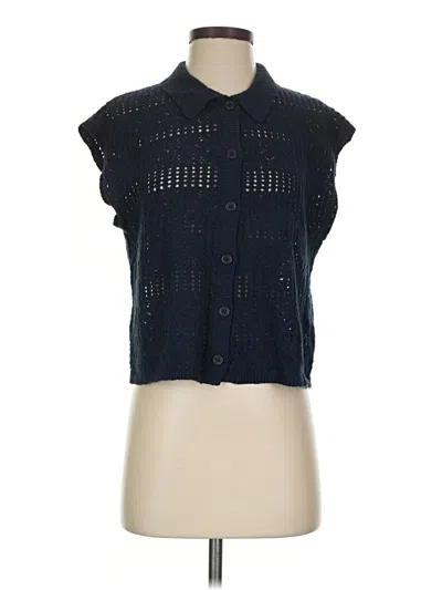 Pre-owned Z Supply Cardigan Sweater In Blue