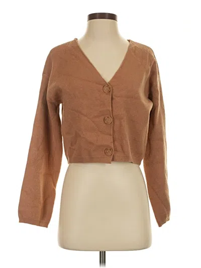 Pre-owned Z Supply Cardigan Sweater In Brown