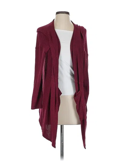 Pre-owned Z Supply Cardigan Sweater In Burgundy