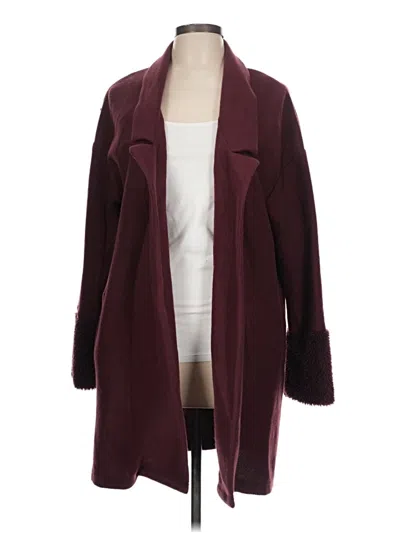 Pre-owned Z Supply Cardigan Sweater In Burgundy