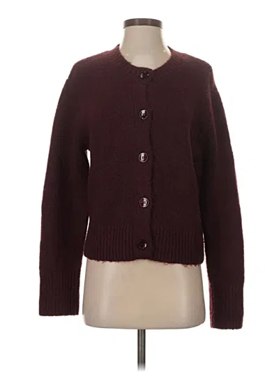 Pre-owned Z Supply Cardigan Sweater In Burgundy
