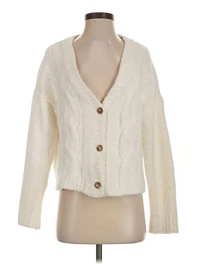 Pre-owned Z Supply Cardigan Sweater In Ivory