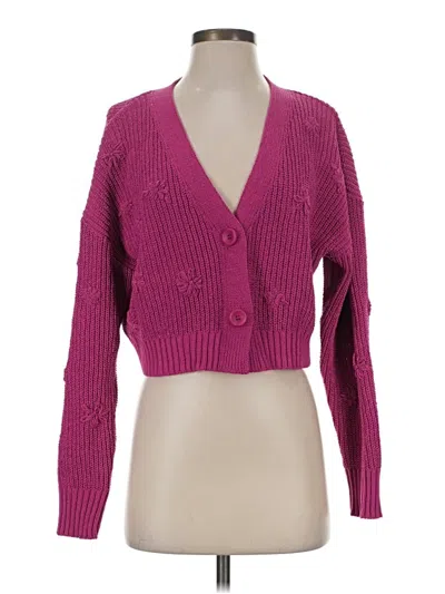 Pre-owned Z Supply Cardigan Sweater In Pink