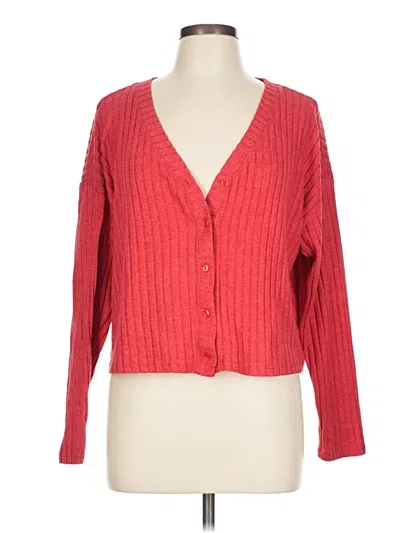 Pre-owned Z Supply Cardigan Sweater In Red