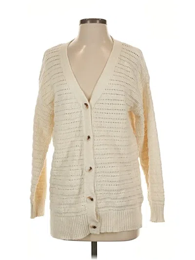 Pre-owned Z Supply Cardigan Sweater In White