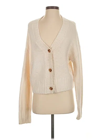 Pre-owned Z Supply Cardigan Sweater In White
