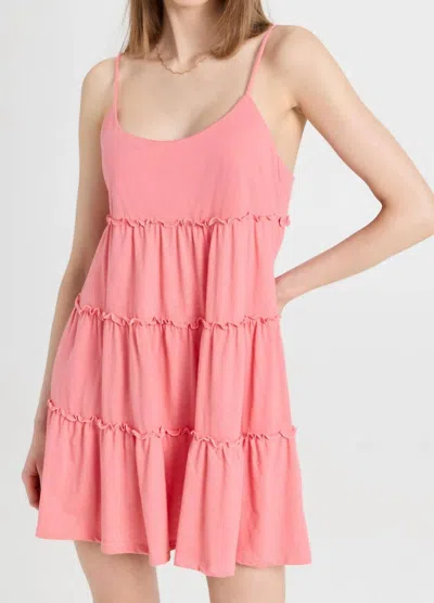 Z Supply Carina Mini Dress In Seashell Pink In Multi