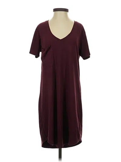 Pre-owned Z Supply Casual Dress In Burgundy