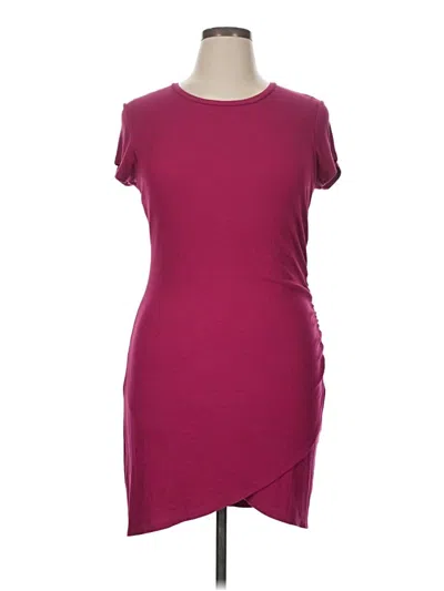 Pre-owned Z Supply Casual Dress In Burgundy