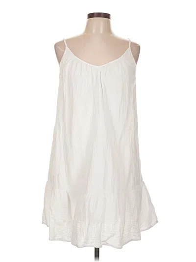 Pre-owned Z Supply Casual Dress In White