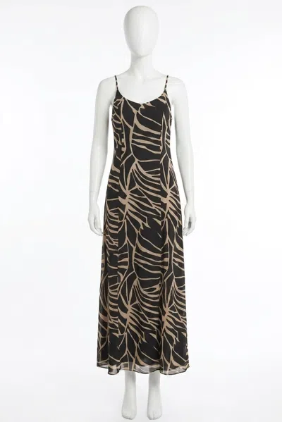 Z Supply Charisma Tova Palm Midi Dress In Black