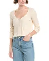 Z Supply Ciana Cropped Waffle Top In Neutral