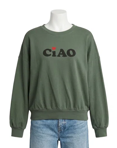 Z Supply Ciao Sunday Sweater In Hunter Green