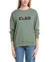Z Supply Ciao Sunday Sweatshirt In Green
