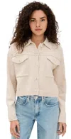 Z Supply Cielo Knit Jacket Parchment In Parchment