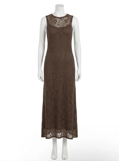 Z Supply Claremont Knit Midi Dress In Cocoa Latte In Brown