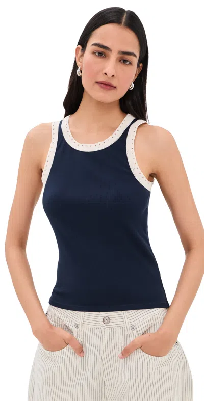 Z Supply Clarke Rib Tank Eclipse In Blue