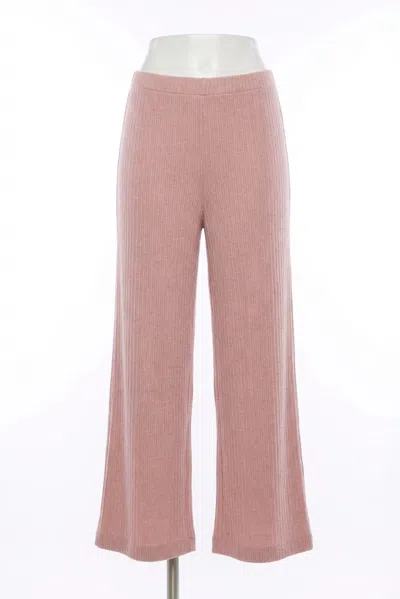 Z Supply Coastline Rib Pants In Pink Pearl