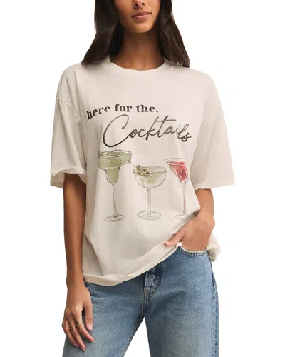 Z Supply Cocktails City T-shirt In White