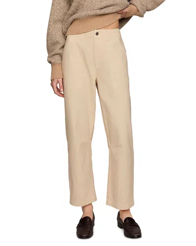Z Supply Colman Cotton Bowed Utility Pants In Neutral
