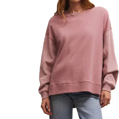 Z Supply Colorblock Modern Weekender Sweaters In Pink