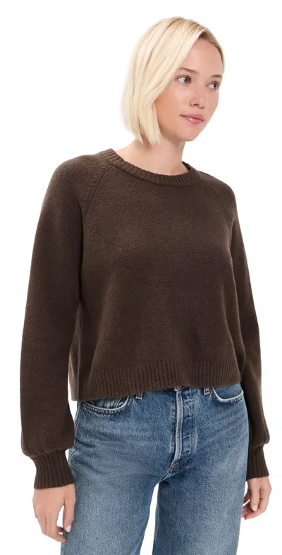 Z Supply Coming Up Sweater Dark Chocolate In Brown