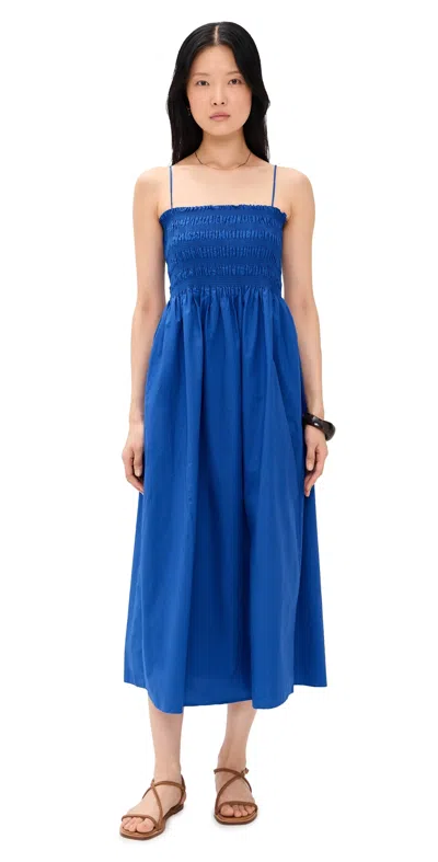 Z Supply Cornelia Poplin Dress Nautical In Blue