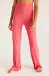Z SUPPLY CROSSOVER RIB PANT IN WATERMELON