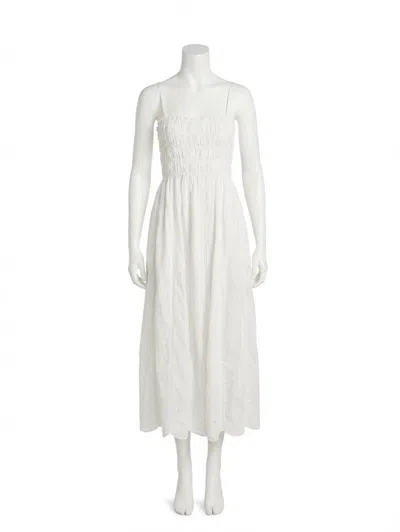 Z Supply Dani Embroidered Midi Dress In Cream In White