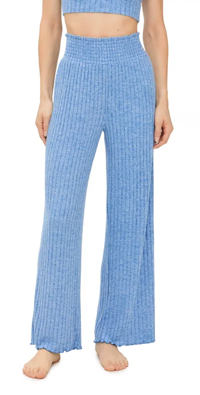 Z Supply Dawn Smocked Mini Rib Pants Riviera