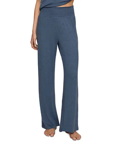 Z Supply Dawn Smocked Pants In Blue