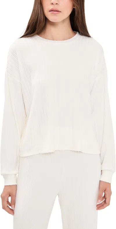 Z Supply Daydream Rib Top Bone In White