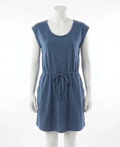 Z Supply Dayshift Denim Mini Dress In Vintage Indigo In Black