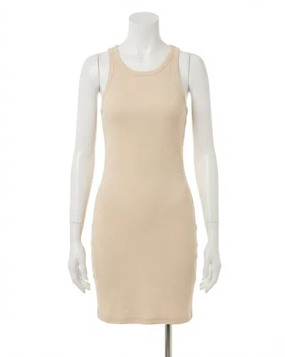 Z Supply Delfa Rib Mini Dress In Sandshell In Neutral