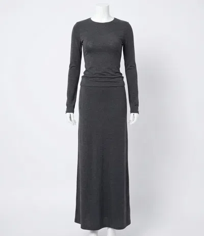 Z Supply Demure Maxi Skirt In Charcoal In Gray
