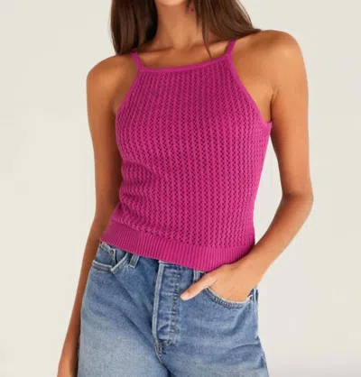 Z Supply Diana Sweater Tank In Rose Violet In Pink